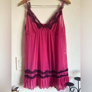 Pink sheer teddy 💗